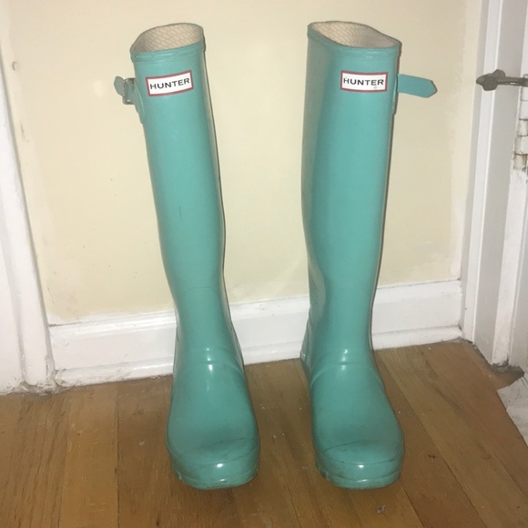 COPY - Tiffany Blue Hunter Rain boots - Picture 2 of 5